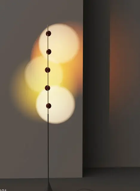 ZT3008 sculptural floor lamp and pendant by Zeti Lighting