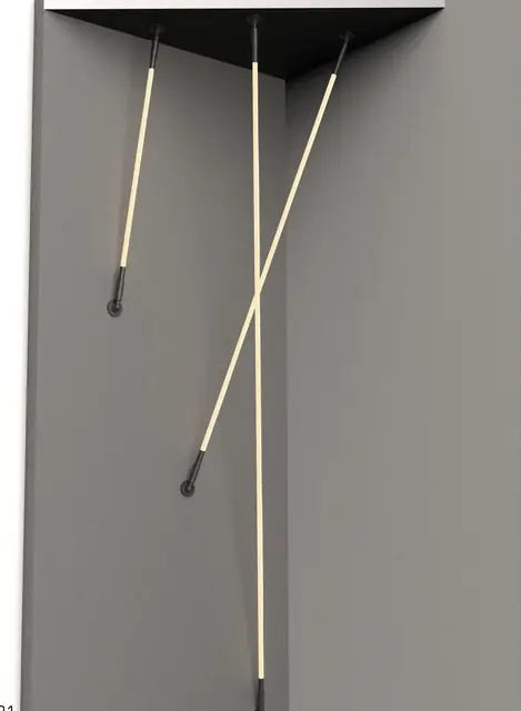 ZT8015 woven rope LED ceiling-to-wall light by Zeti Lighting