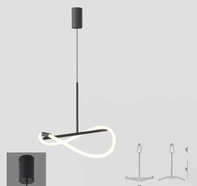 ZT8018 woven rope LED pendant light by Zeti Lighting