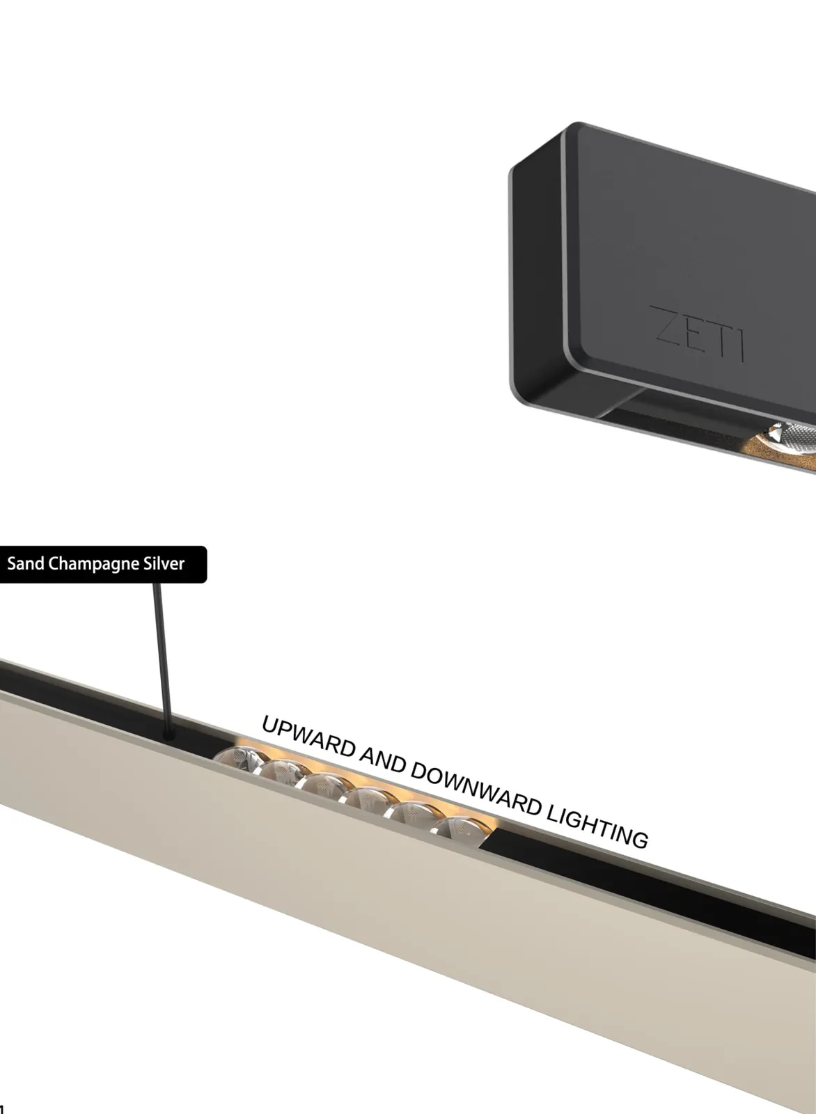 ZT8101 Up & Down Linear Pendant — detail 2