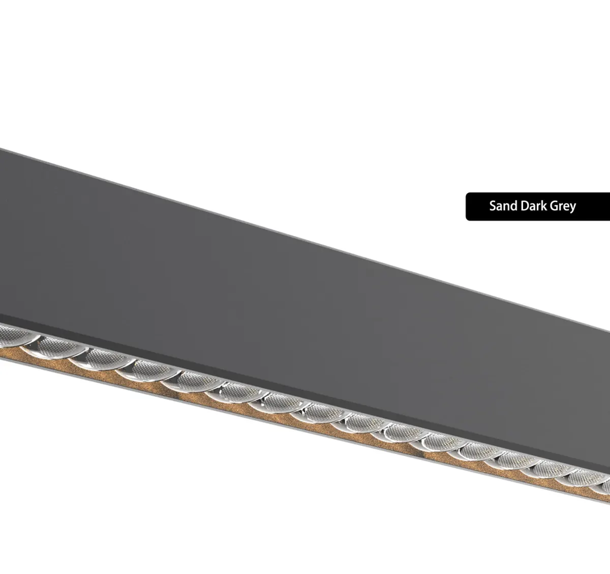 ZT8101 Up & Down Linear Pendant — LED linear pendant light, Sand champagne silver finish