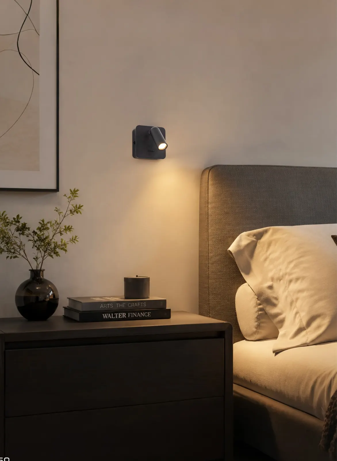ZT4007 Mini Spot Reader — installed in a hotel bedside