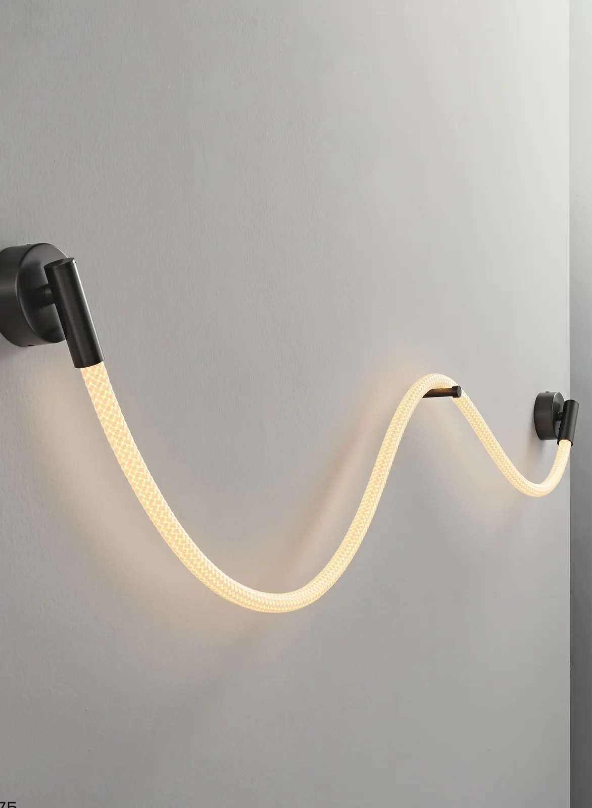 Woven Rope & Neon Lights by Zeti Lighting