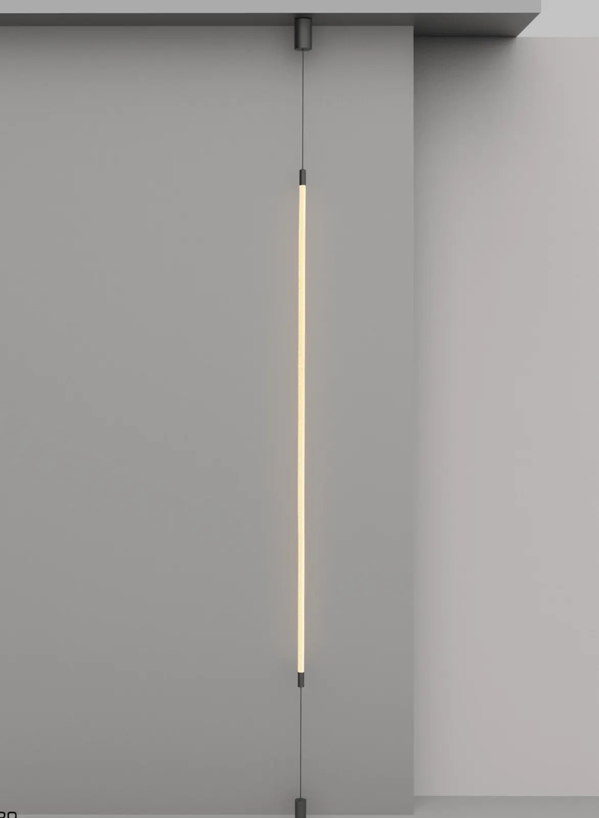 ZT8014 Vertical Rope Pendant — installed in a stairwell