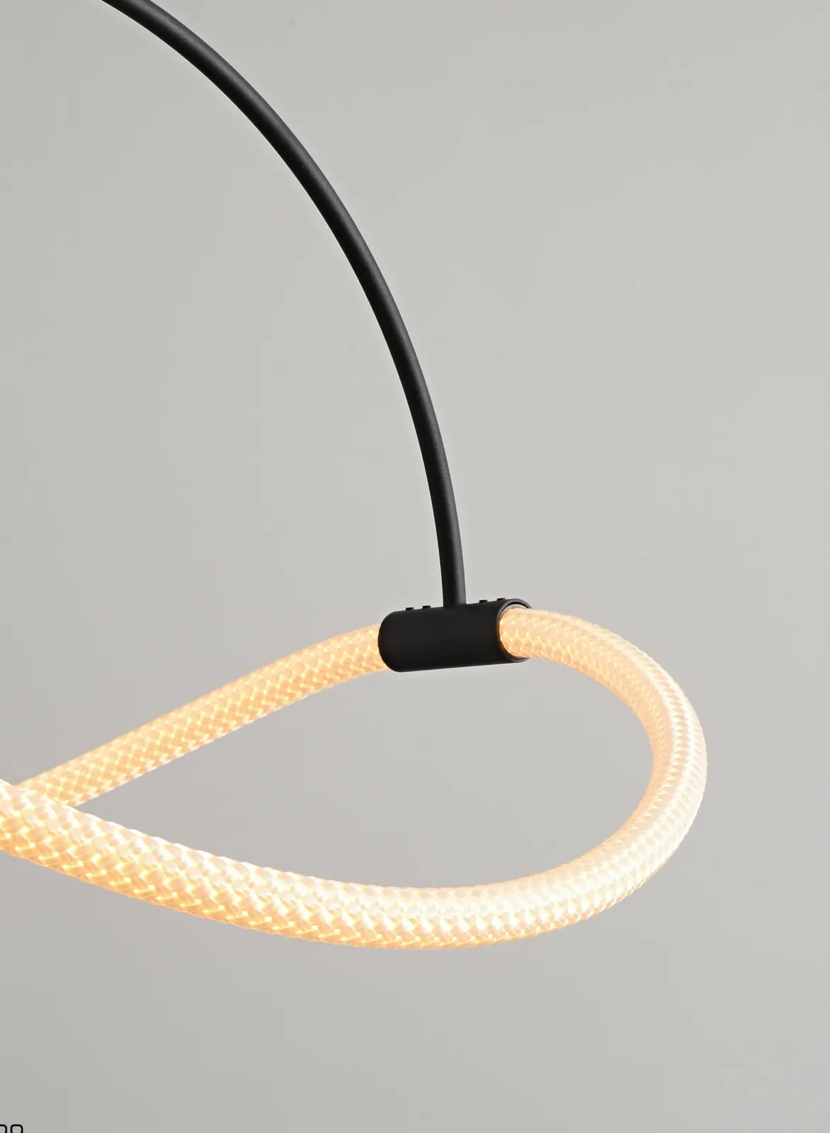 ZT8019 Rope Arc Pendant — installed in a dining