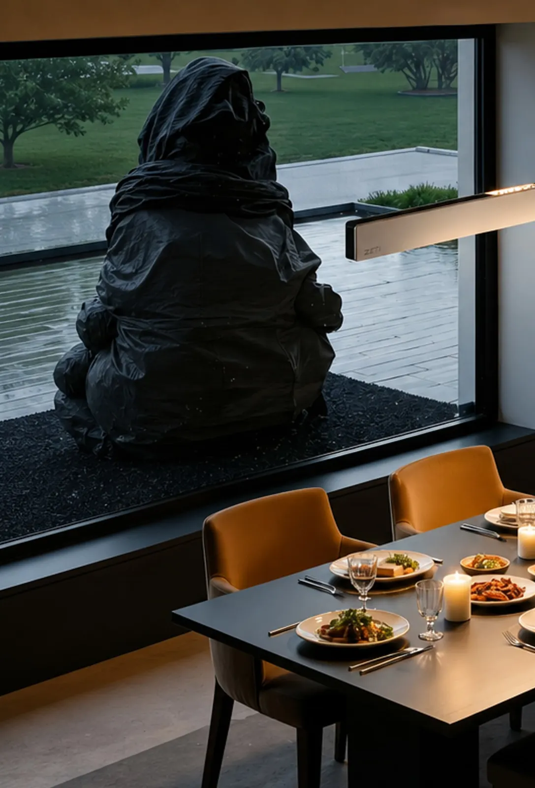 ZT8101 Up & Down Linear Pendant — installed in a office